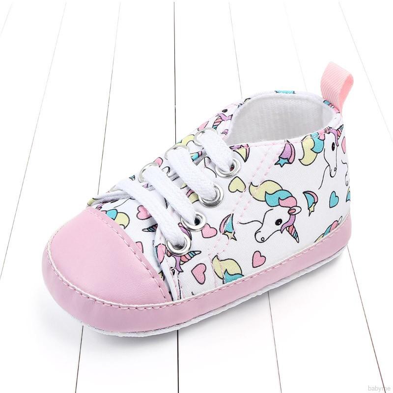 Babyme Baby Boys Girls Breathable Anti-Slip Print Shoes Sneakers Toddler Soft Soled Walking Shoe