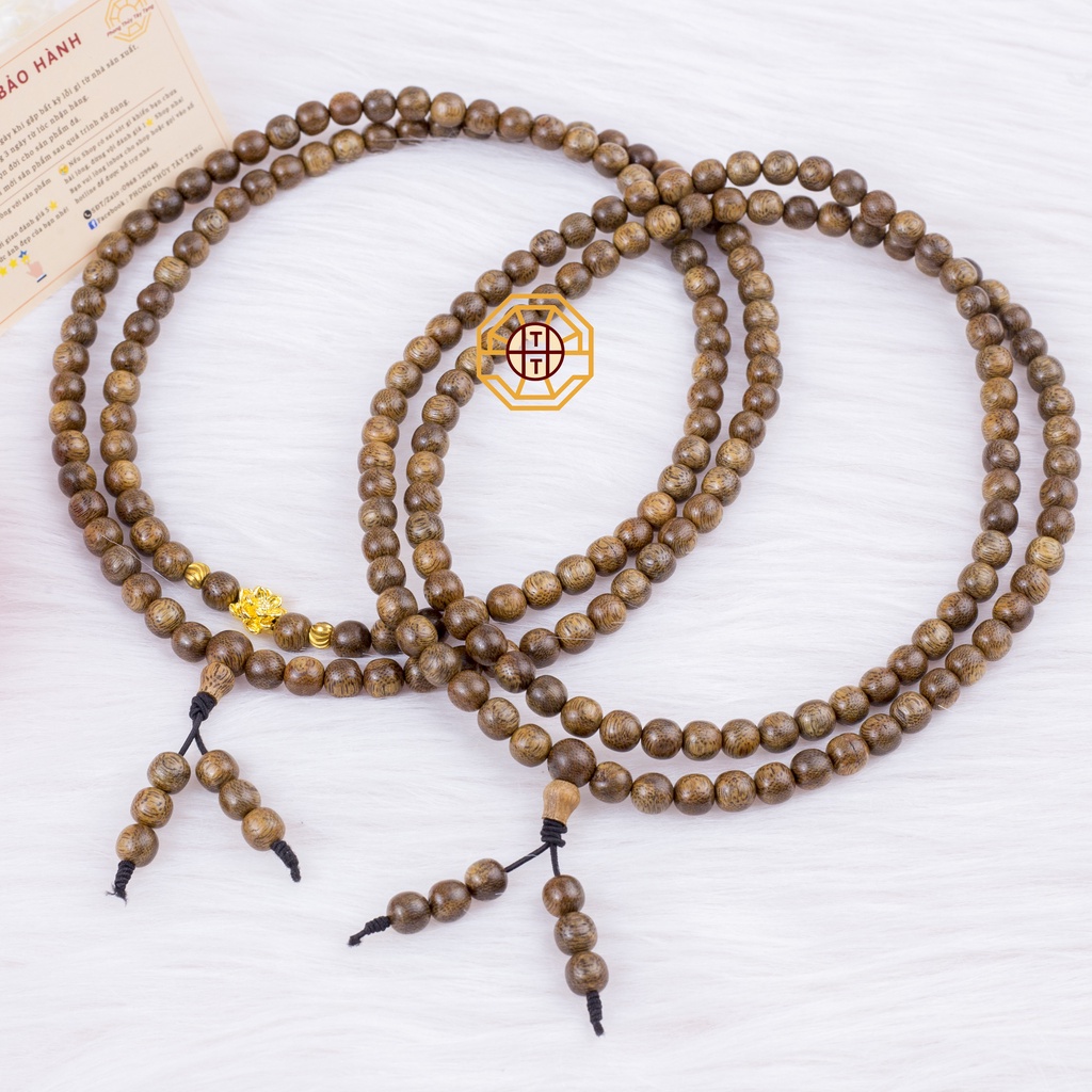 Vòng Trầm Hương Tốc [TẶNG TÚI GẤM] Có Mẫu mix Hoa Sen, Vòng tay phong thủy gỗ chuỗi tràng 108 hạt - Phong Thủy Tây Tạng