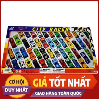 Hotsale [Mã TOYDEC giảm 10% tối đa 15K đơn từ 50K] Bộ 50 ô tô đồ chơi xe đua motor wheels cho bé thỏa chí vui học