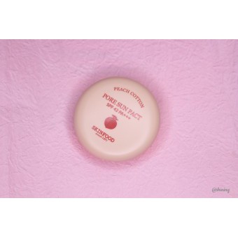 Phấn Phủ Nén Kiềm Dầu ​Skinfood Peach Cotton Pore Blur Pact​ 4g