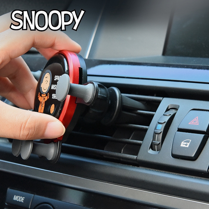 Giá Đỡ Điện Thoại Hình Snoopy Kỉ Niệm 50 Năm Gắn Lỗ Thông Gió Xe Hơi