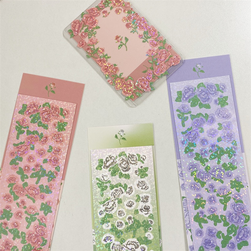 Hình dán trang trí hình hoa hồng