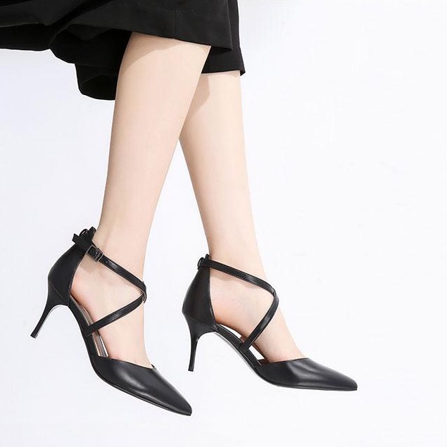 Giày cao gót nữ cao 8cm mã BBC30 gót nhọn hàng đẹp sang trọng