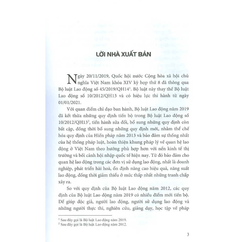 Sách - Bình Luận Những Điểm Mới Của Bộ Luật Lao Động Năm 2019