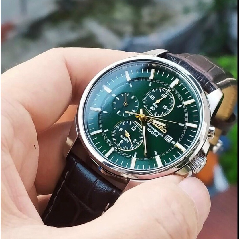Đồng Hồ Nam Sei.ko trẻ trung lịch lãm Full 6kim Máy Pin  size 40mm - Đồng Hồ Nam Dây Da -Tặng Thêm Pin | BigBuy360 - bigbuy360.vn