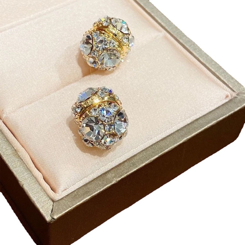 Bông Tai Nam Châm Châm Châm Cứu Đính Đá Zircon Sang Trọng Cho Nữ