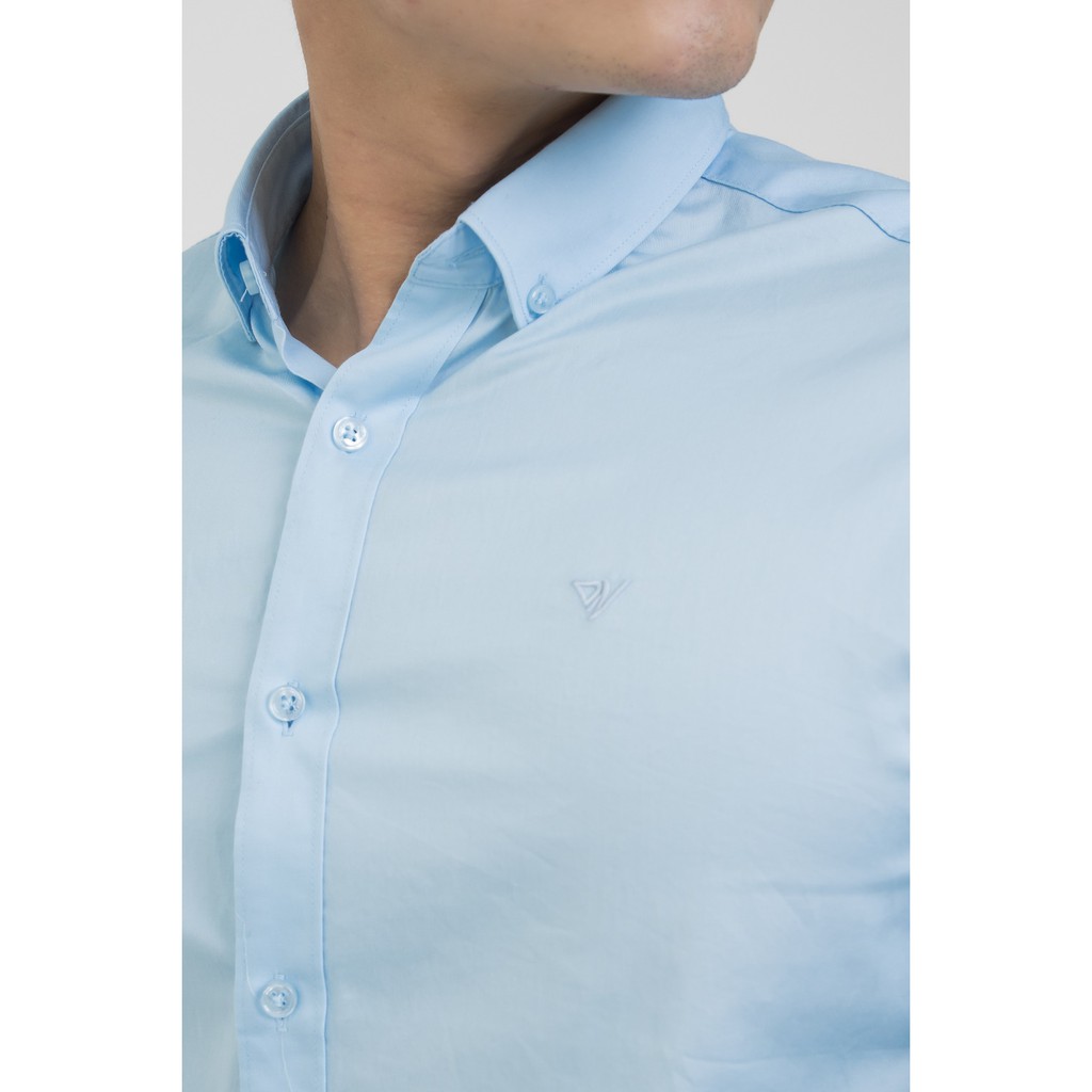 Áo sơ mi nam DARNELL trơn màu tay dài slimfit cao cấp ít nhăn thoáng mát,thấm hút mồ hôi DN12