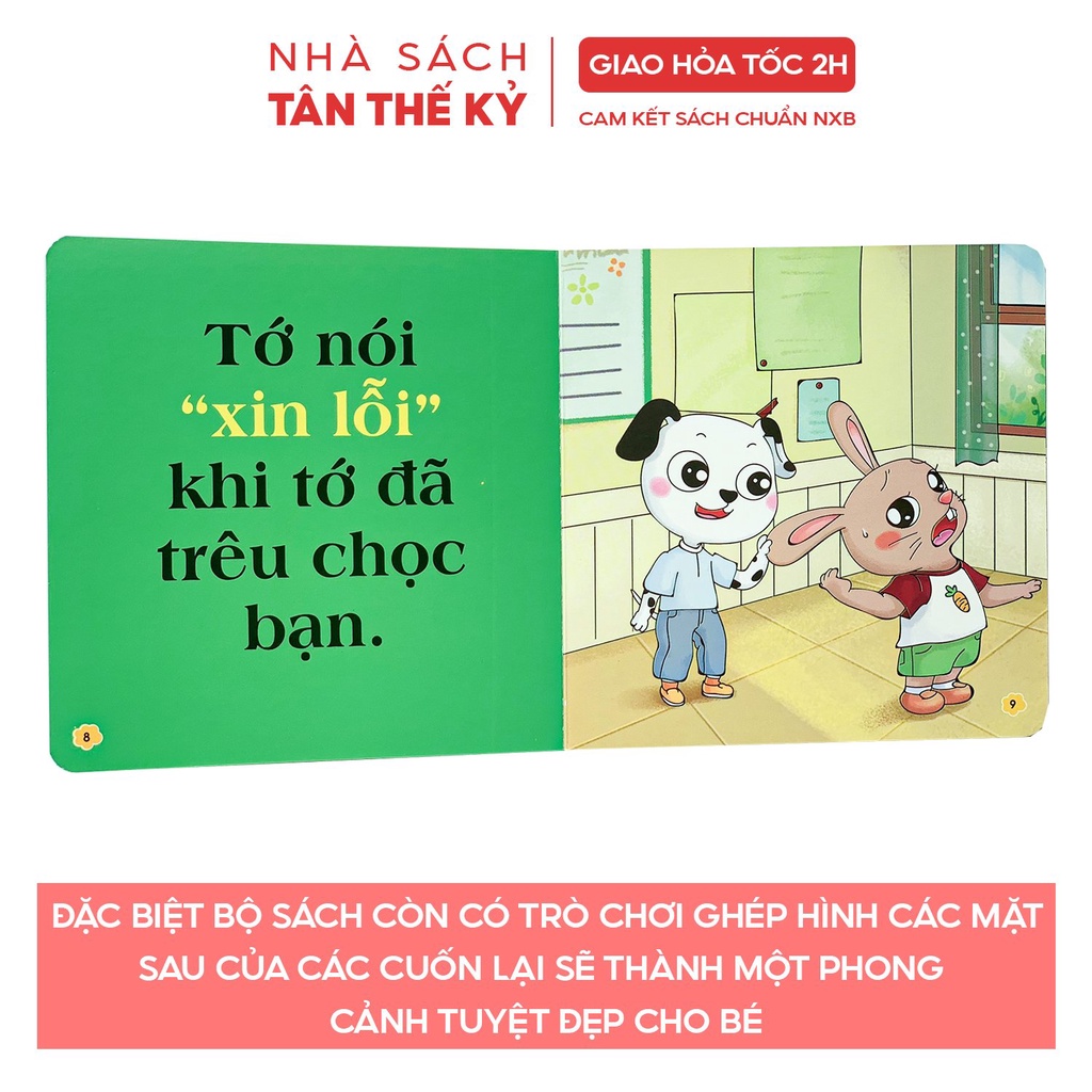 Sách - Kỹ năng giao tiếp ứng xử bằng tranh dạy bé điều hay (Bộ 8 cuốn)