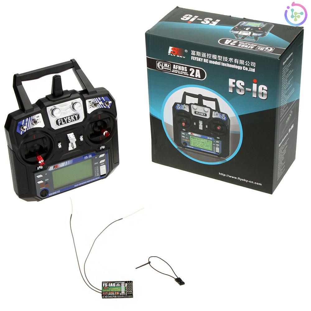 Bộ Truyền Tín Hiệu Radio Flysky FS-i6 AFHDS 2A 2.4GHz 6CH Cho Máy Bay Điều Khiển Từ Xa FS-iA6 Mode 2
