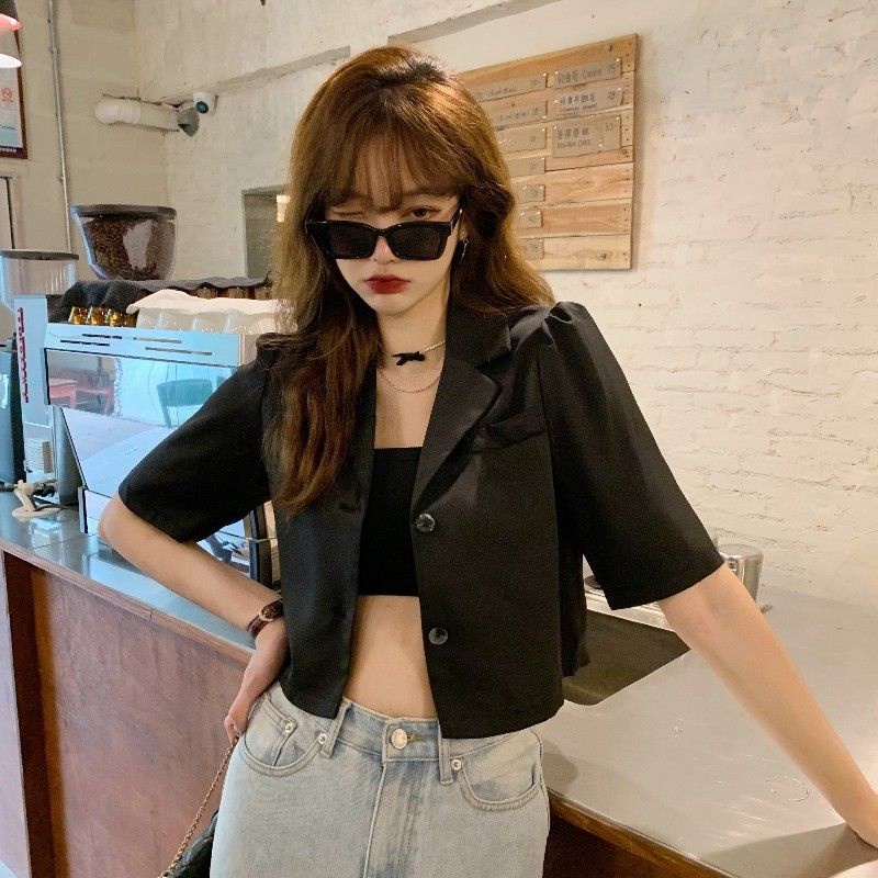 Áo Khoác Mỏng Ngắn Tay Dáng Rộng Thời Trang Mùa Hè Cho Nữ