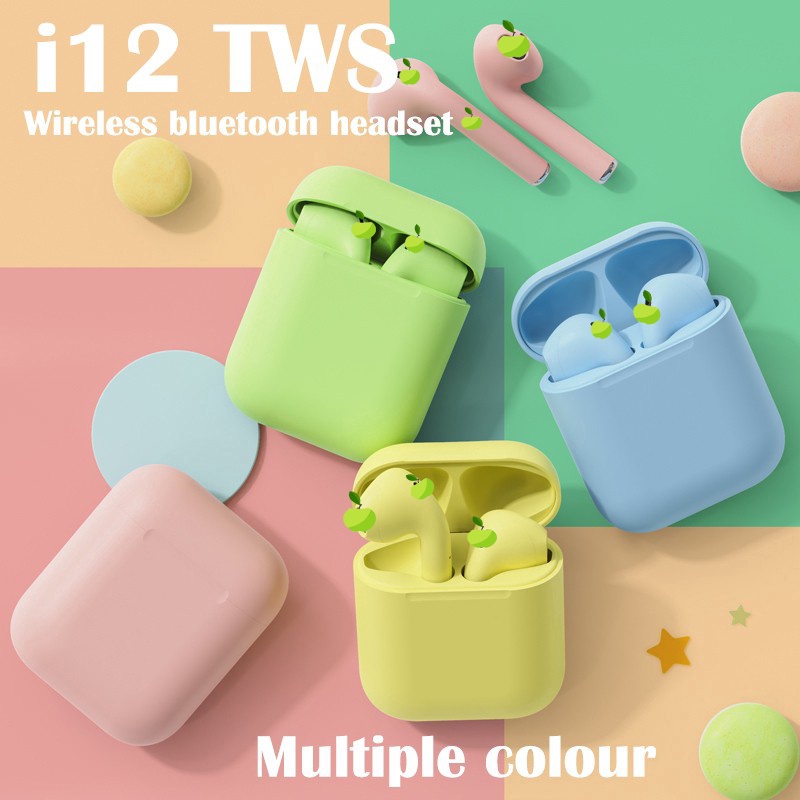 Tai nghe không dây TWS 5.0 i12 tai nghe bluetooth 3D Có Micro Cho XIAOMI Android Apple
