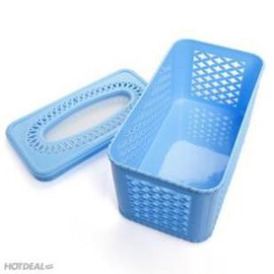 [Kho sỉ]  Hộp Giấy Mây 2734 Nhựa Việt Nhật - Ống giấy nhựa chữ nhật hàng Việt Nhật - Hộp Đựng Giấy Ăn Nhựa Việt Nhật