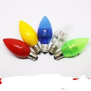 combo 10 bóng ớt led đui e12(đỏ , vàng , xanh lá , xanh dương, trắng)