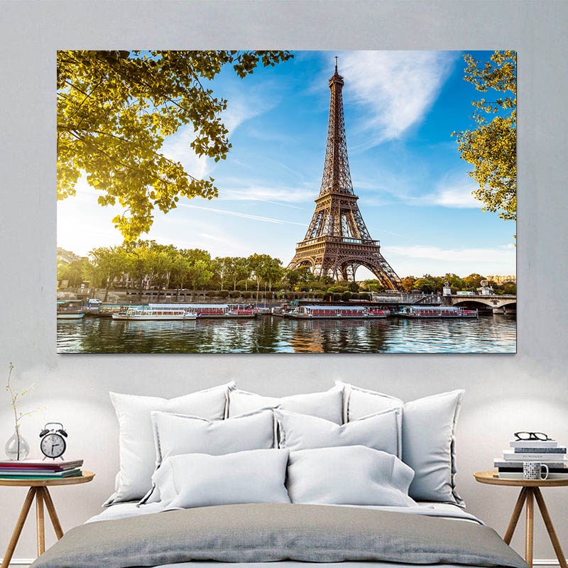 Tranh Dán Tường Hình Tháp Eiffel Paris