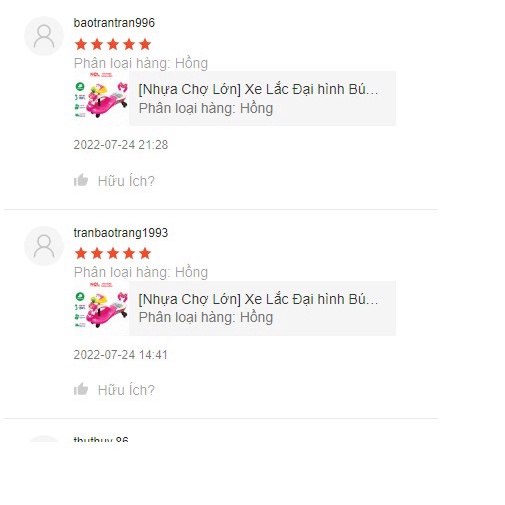 Xe Lắc Trẻ Em Nhựa Chợ Lớn hình Búp Bê  - Size Đại Dành Cho Bé Từ 2 - 6 Tuổi