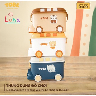 Hộp Đựng Đồ Chơi ToBé Cho Bé Bằng Nhựa Hình Ô Tô Có Bánh Xe Hộp Đựng Đồ Chơi Lunakidsbaby