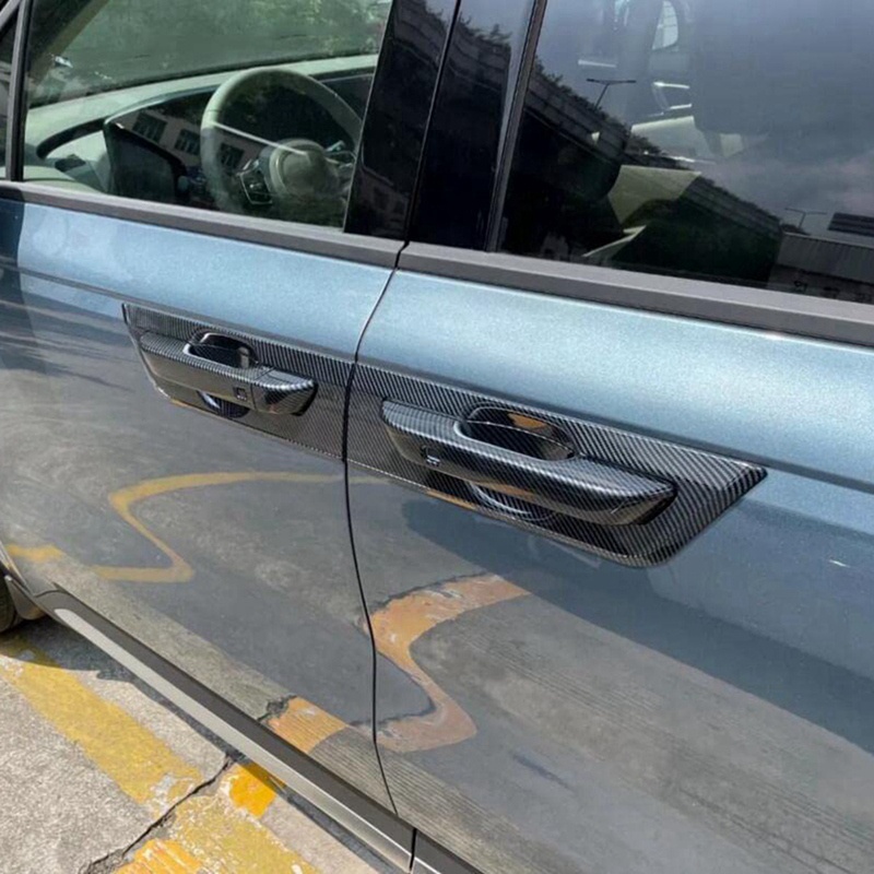 Ốp trang trí Tay Nắm Cửa Xe Hơi Kia Carnival 2022, 2023 nhựa vân carbon cao cấp