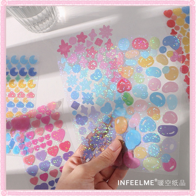 Sticker Nhiều Màu Sắc Đáng Yêu Trang Trí Nhật Ký