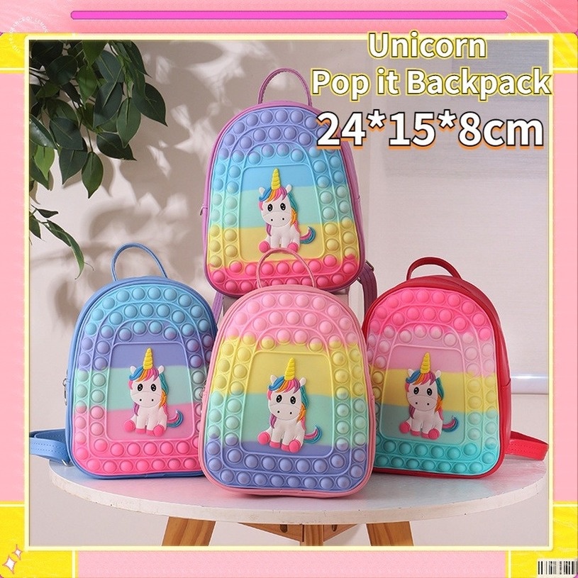 Ba Lô Đi Học Cỡ Lớn Hình Kỳ Lân Dễ Thương Cho Bé