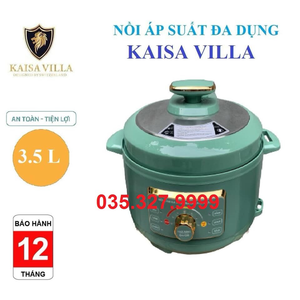 [Hàng Mới Về] Nồi Áp Suất Đa Năng Kaisa Villa 3.5L Chính Hãng