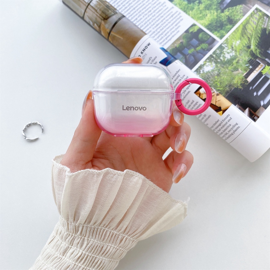 Vỏ Bảo Vệ Hộp Sạc Tai Nghe Bluetooth Lenovo thinkplus LP40 Tws Bằng PC Cứng Chống Sốc Màu Gradient Ốp