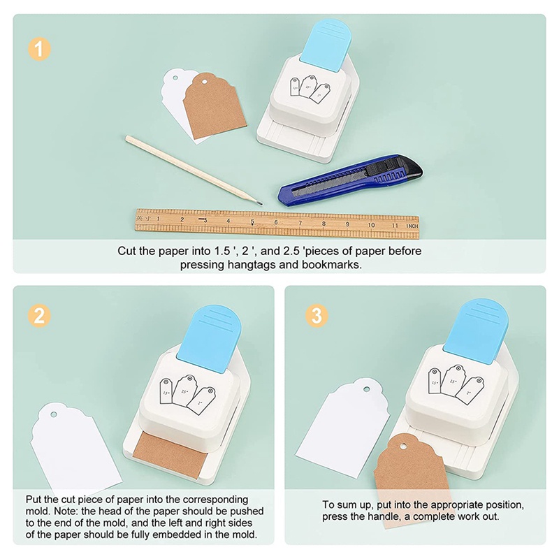 Dụng Cụ Đục Lỗ Giấy Thủ Công 3 Trong 1 Tiện Dụng