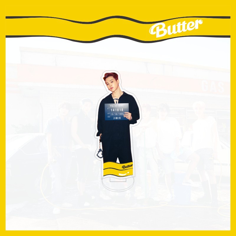 Mô hình đứng kiểu nhóm nhạc Kpop BTS Butter trang trí để bàn