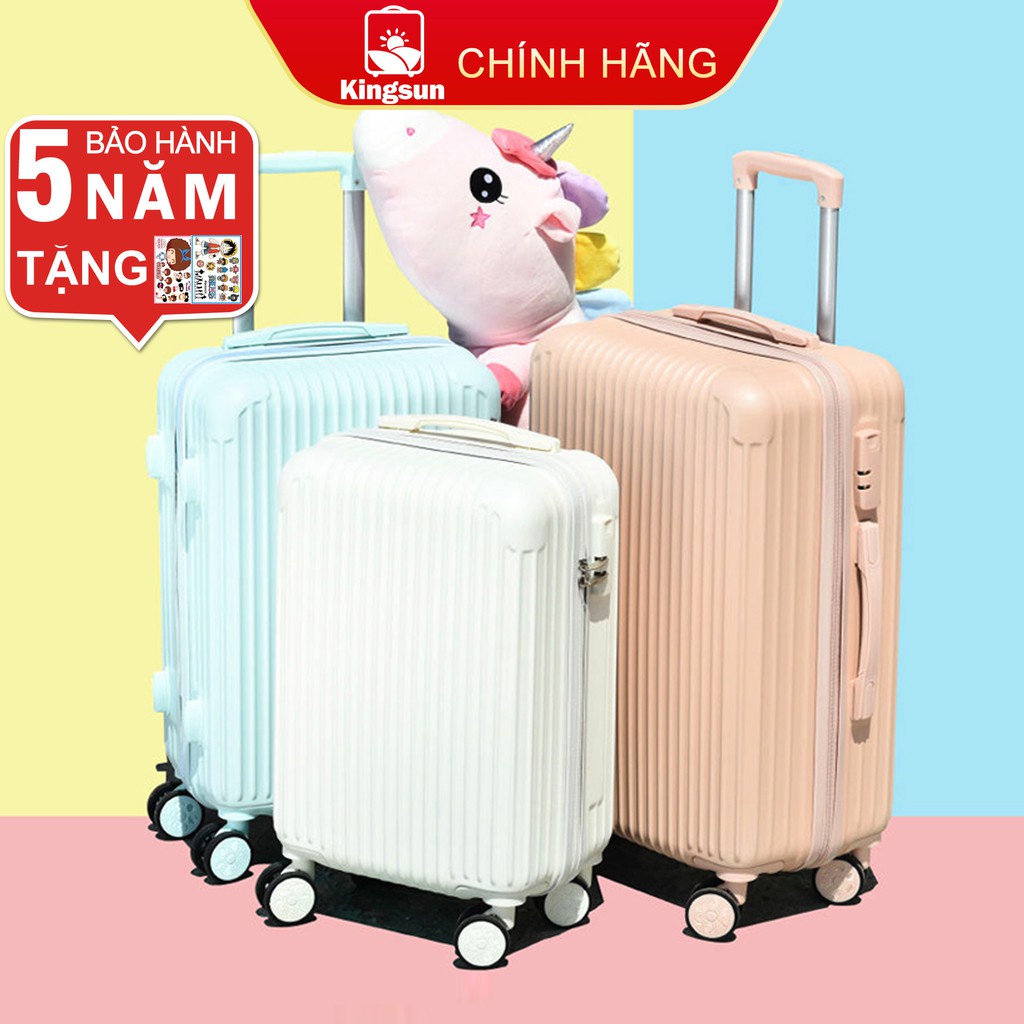 Vali kéo du lịch bọc góc cao cấp cá tính 7 sắc siêu bền đẹp hàng cao cấp