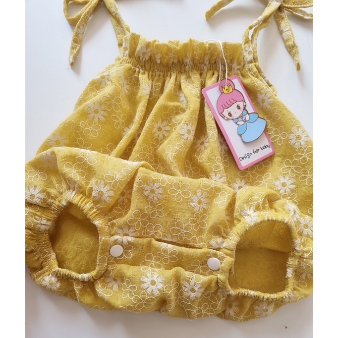 Bodysuit 2 Dây, Bodychip Hoa Nhí 2 Dây Hoa Nhí Chất Thông Hơi Siêu Mát Cho Bé Sơ Sinh