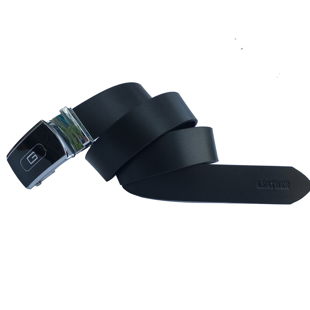 Thắt Lưng Nam Da Bò Đầu Khóa Lăn Kim Loại Cao Cấp DLKLGVZ-02