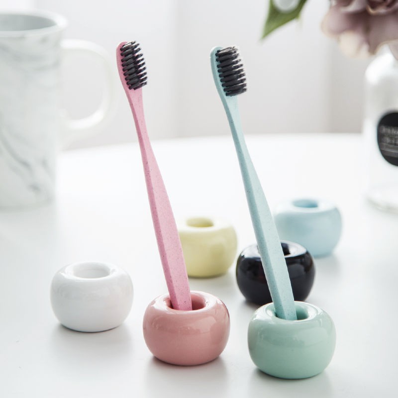 Giá Đỡ Bàn Chải Đánh Răng Bằng Sứ Đa Năng Tiện Dụng Cho Nhà Tắm