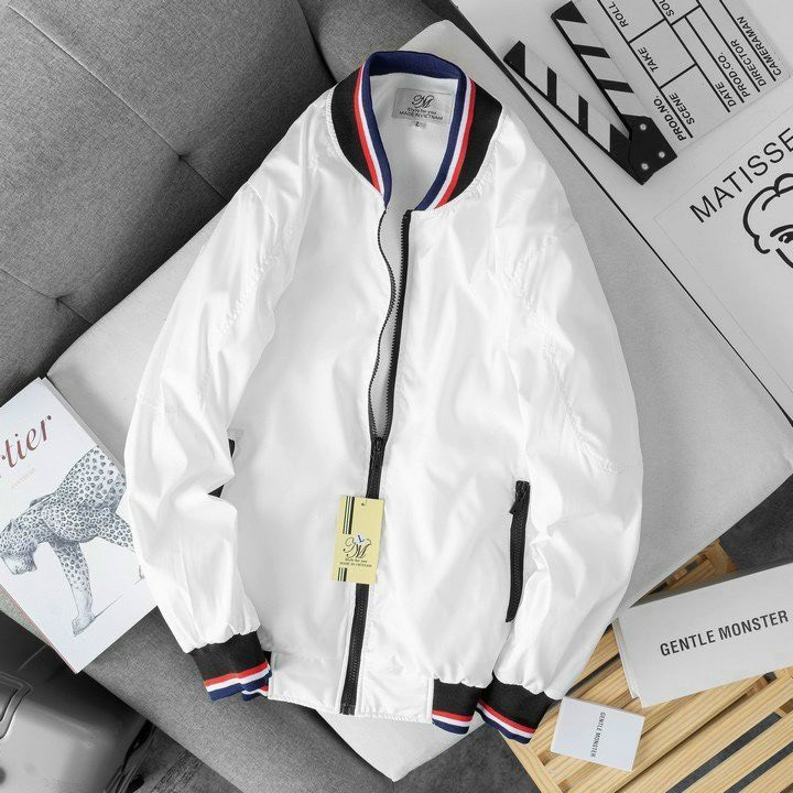 Áo Khoác Dù Nhẹ - Áo Khoác Bomber Phối Viền Cao Cấp