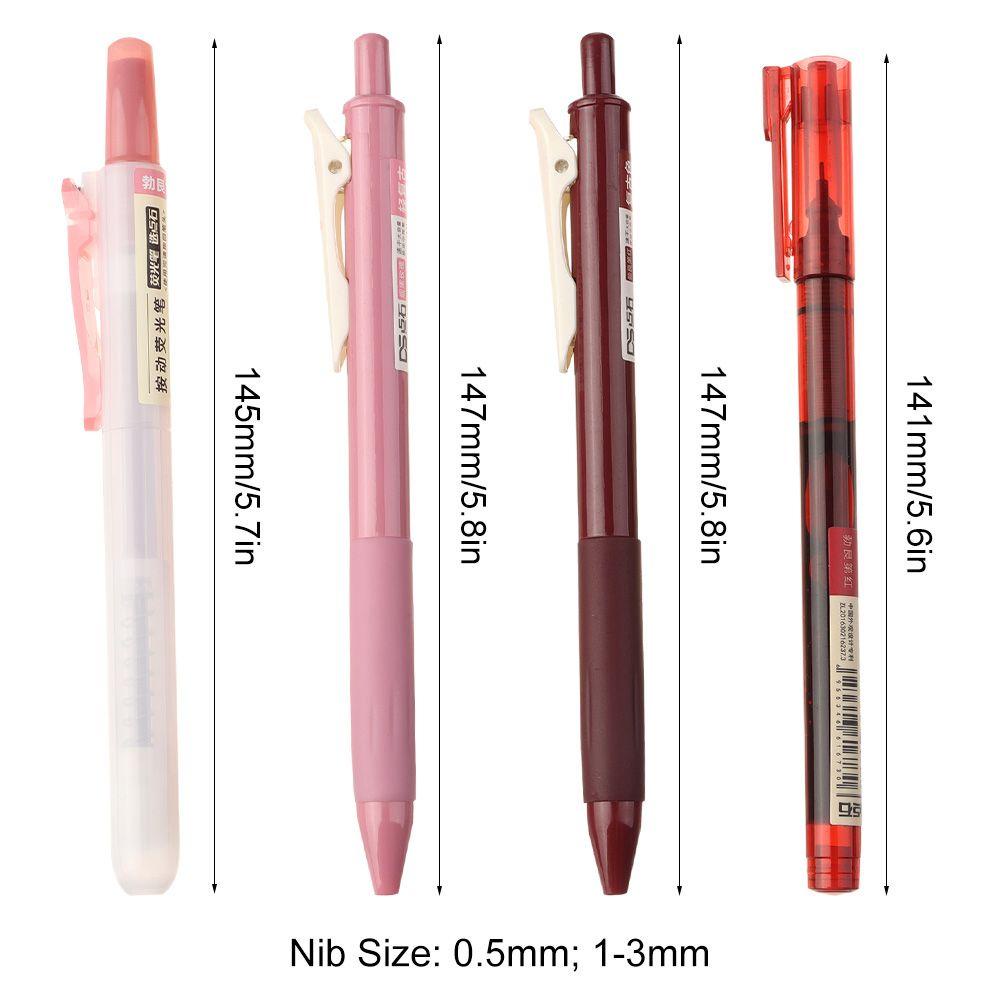 1 Bút Mực Gel Ngòi 0.5mm Ghi Chú Phong Cách Retro