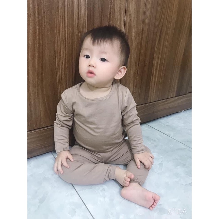 [Cao Cấp ] Bộ Body Minky Mom Cạp Cao Dài Tay   body chổng mông mềm mịn Chất thun Lạnh Siêu mềm mịn mát