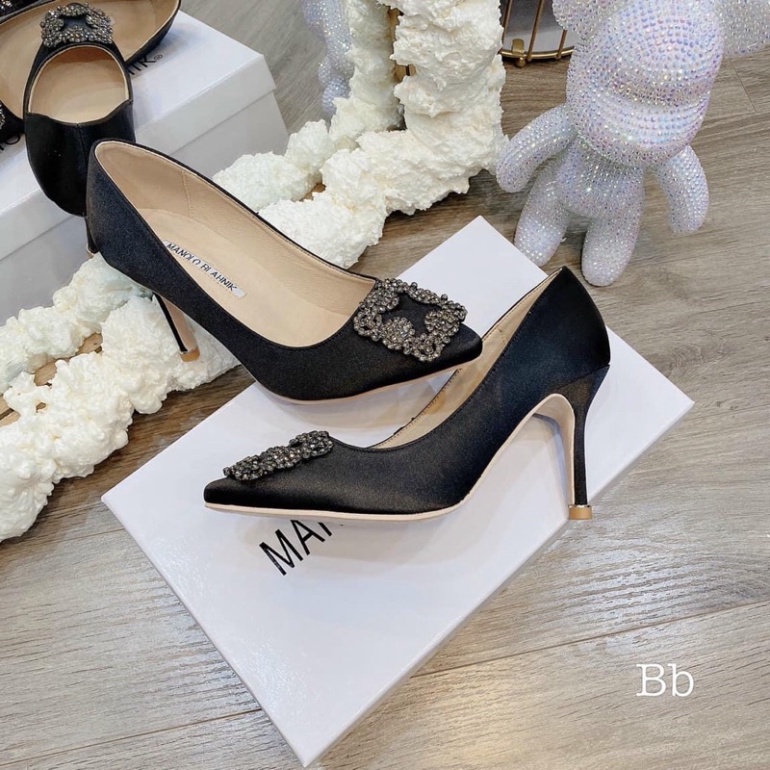 Guốc Cao Đính Đá 9P Hàng Đẹp