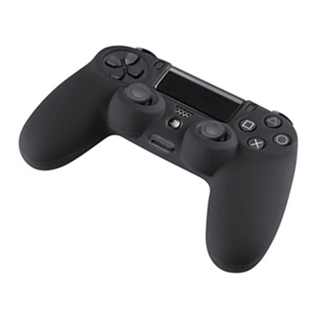 Vỏ bọc silicon đơn giản bảo vệ cho máy tay cầm điều khiển chơi game Playstation 4 Pro PS4 Slim - Hàng nhập khẩu
