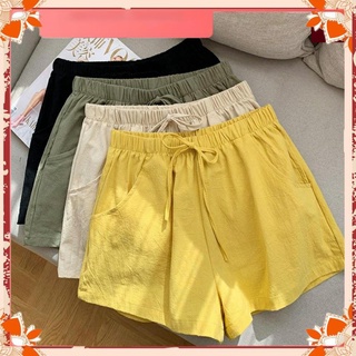 Quần short nữ,quần đùi nữ chất đũi sần nhẹ mặc ở nhà thoáng mát