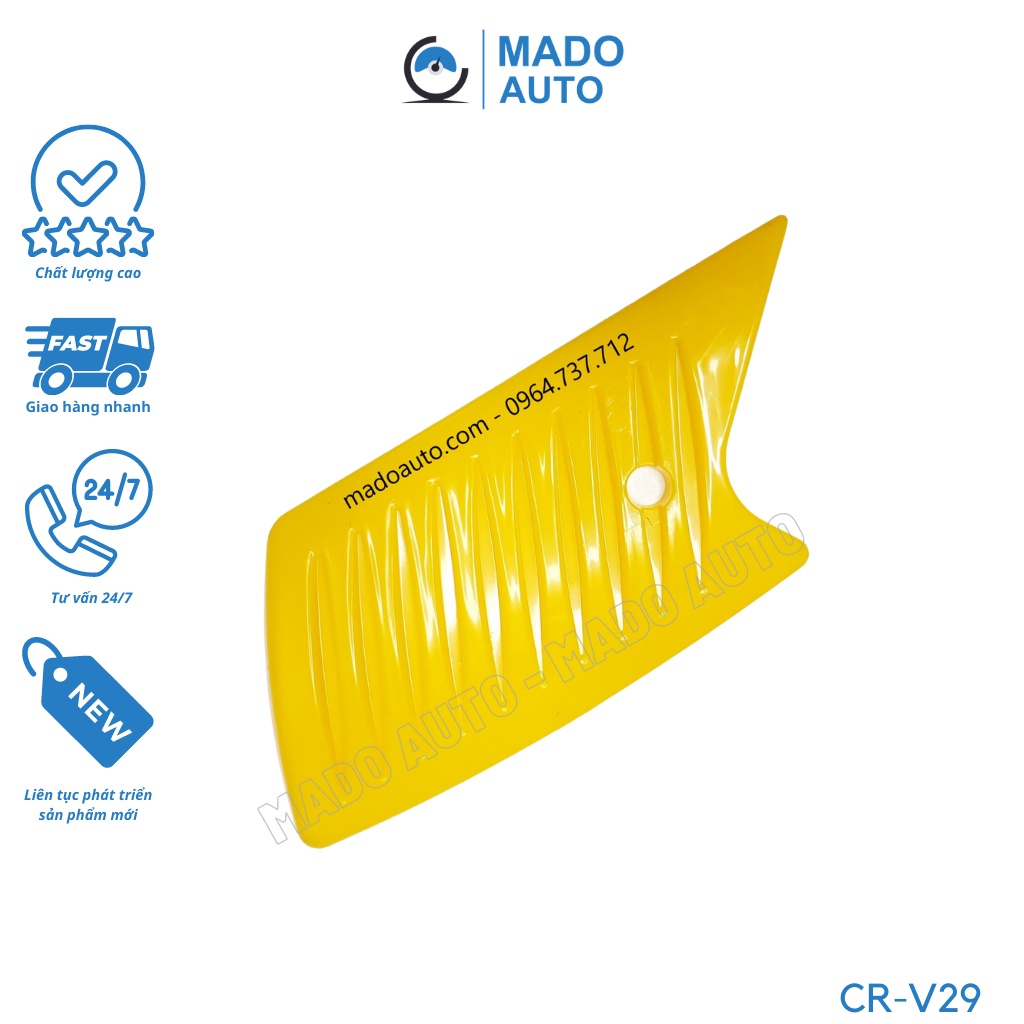 Gạt nhựa dán Film cách nhiệt xe ô tô màu vàng, thân gân, lưỡi chữ V, làm góc khó, nhỏ CR-V29