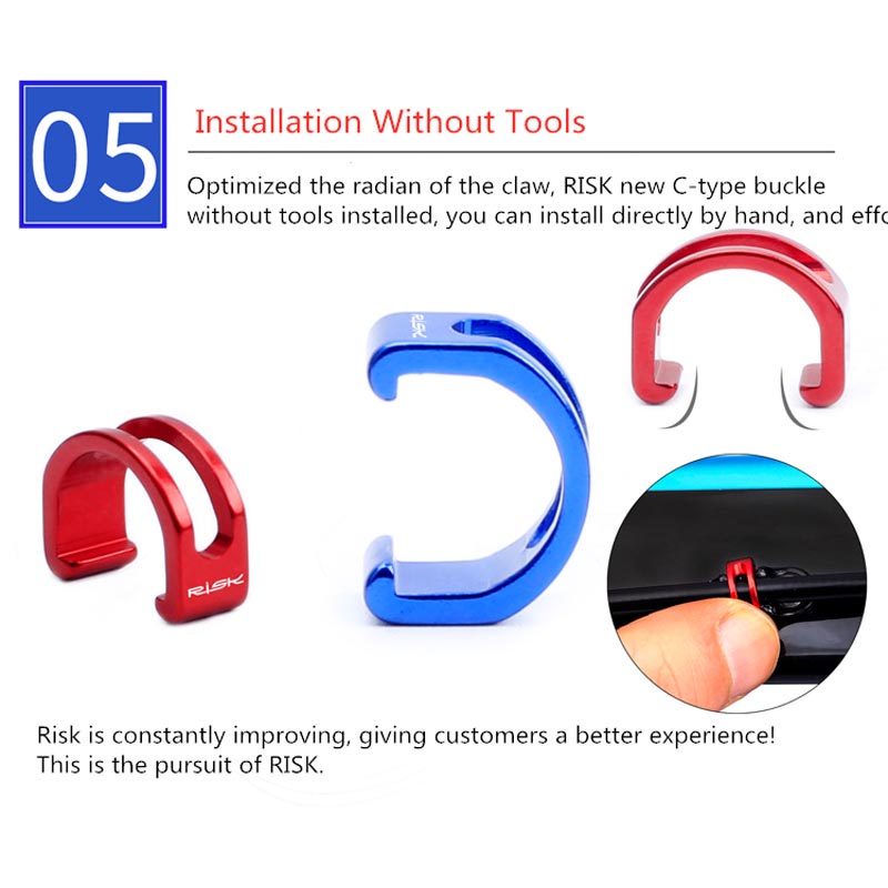 Nút Khóa Dây Cáp Type C Bằng Hợp Kim Nhôm Cho Xe Đạp MTB