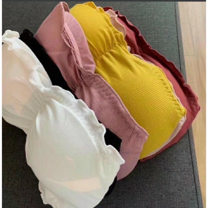 HotÁo bra quây cài sau cotton tăm bèo nhún cực xinh