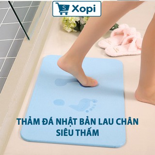 Thảm đá Nhật Bản siêu thấm lau chân XoPi Store