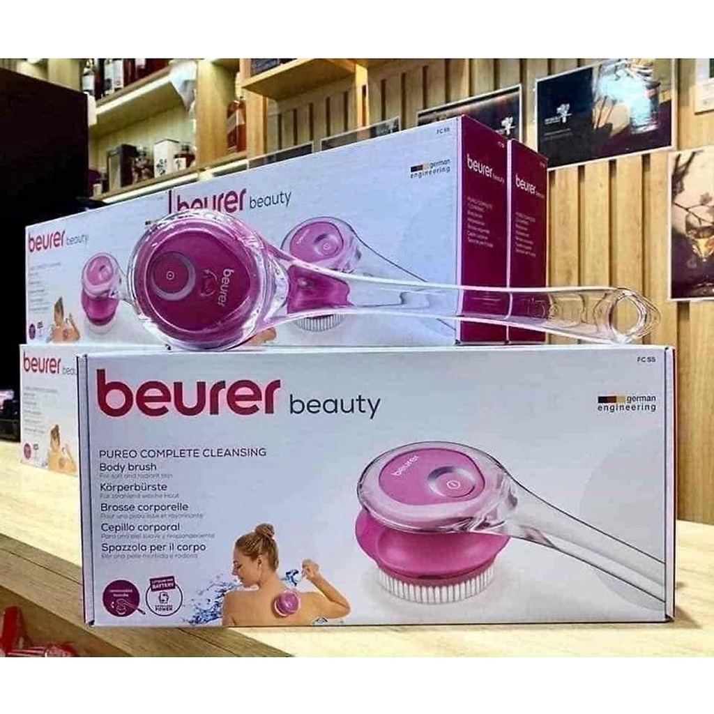 Máy tắm Beurer FC55 Đức, bàn chải cọ người tự động xoay toàn thân nhiều chế độ - Gemizy Shop