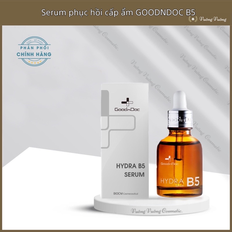 Serum Dưỡng Ẩm Phục Hồi Làm Trắng Sáng Da, Cấp Nước GoodnDoc Hydra B5