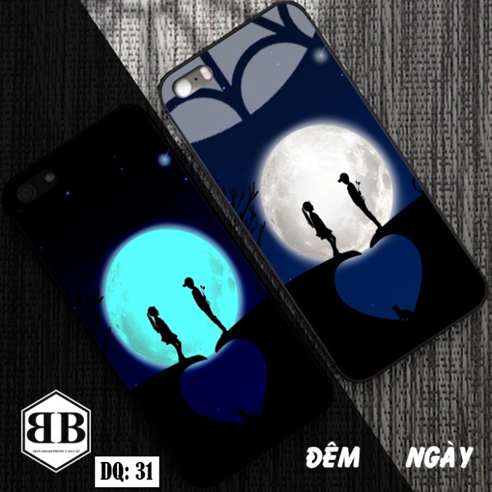 Ốp lưng kính Dạ Quang iphone 5 / 5s / 5SE / 5 SE phát sáng trong đêm hình nội thất máy