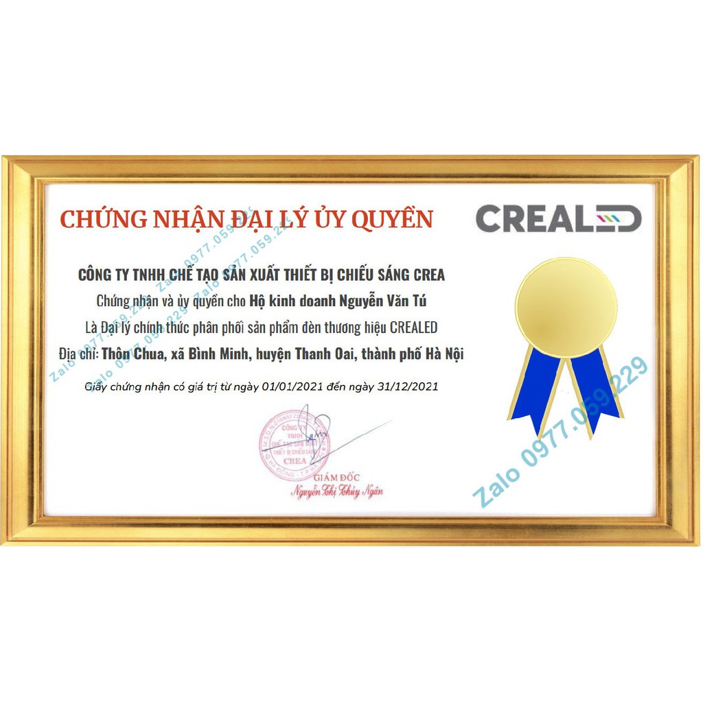 Bóng đèn búp trụ chính hãng Crealed,