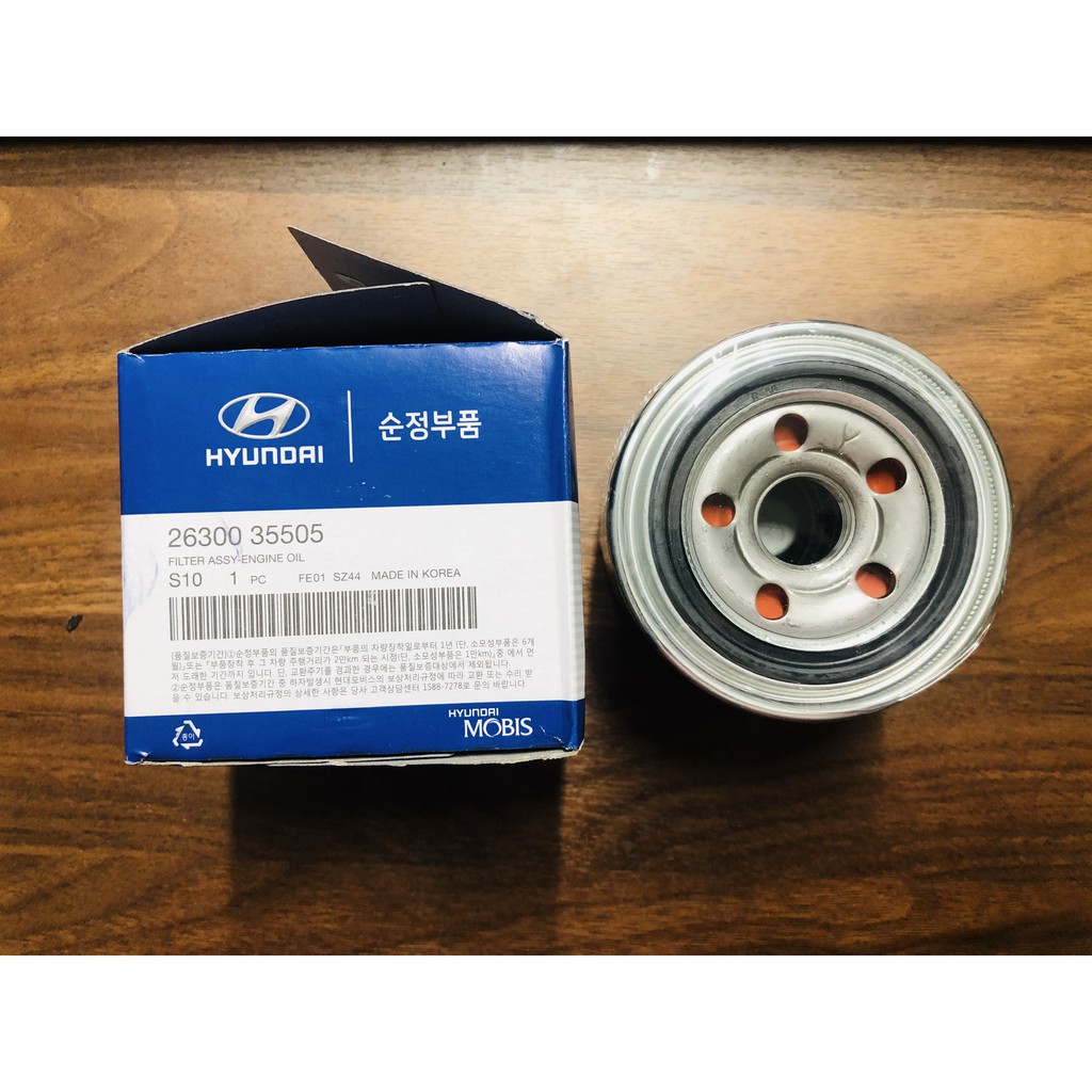 Lọc dầu , lọc nhớt Forte , Cerato , Accent , Elantra , K3 , Tucson ( CHÍNH HÃNG ) MSP: 26300-35505