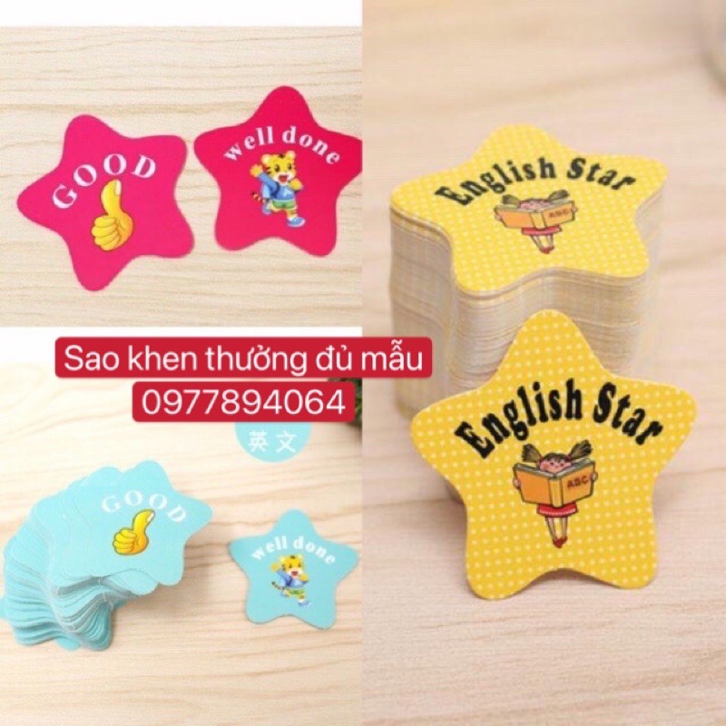 Set 100 sao khen thưởng💯giáo cụ đồ dùng dạy học hấp dẫn❤️