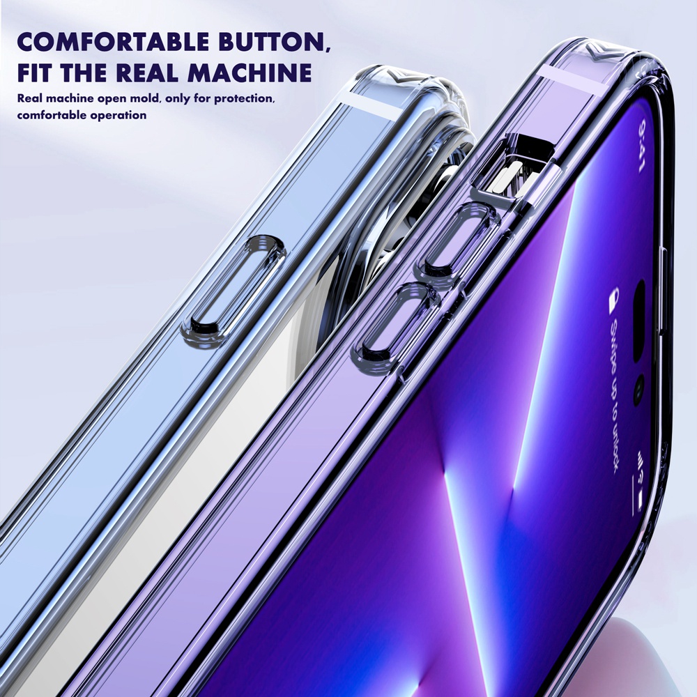 Ốp Điện Thoại Acrylic Trong Suốt Chống Sốc Cho iPhone 14 12 13 14 Pro MAX 14 MAX