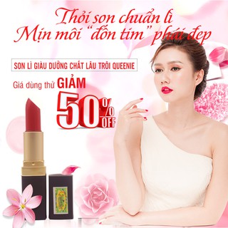 Son lì Queenie giàu dưỡng chất không chứa chì và gây khô môi 3.5g - Mỹ Phẩm Hàn Quốc