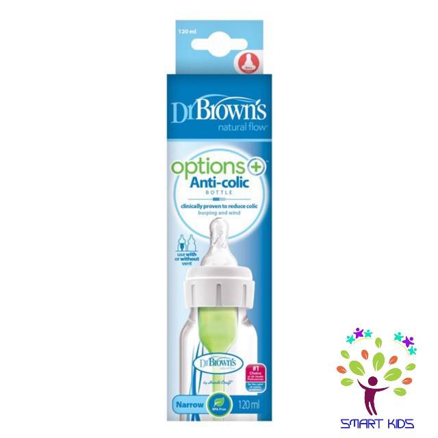 Bình sữa Dr.Brown's options Plus 120ml cổ hẹp